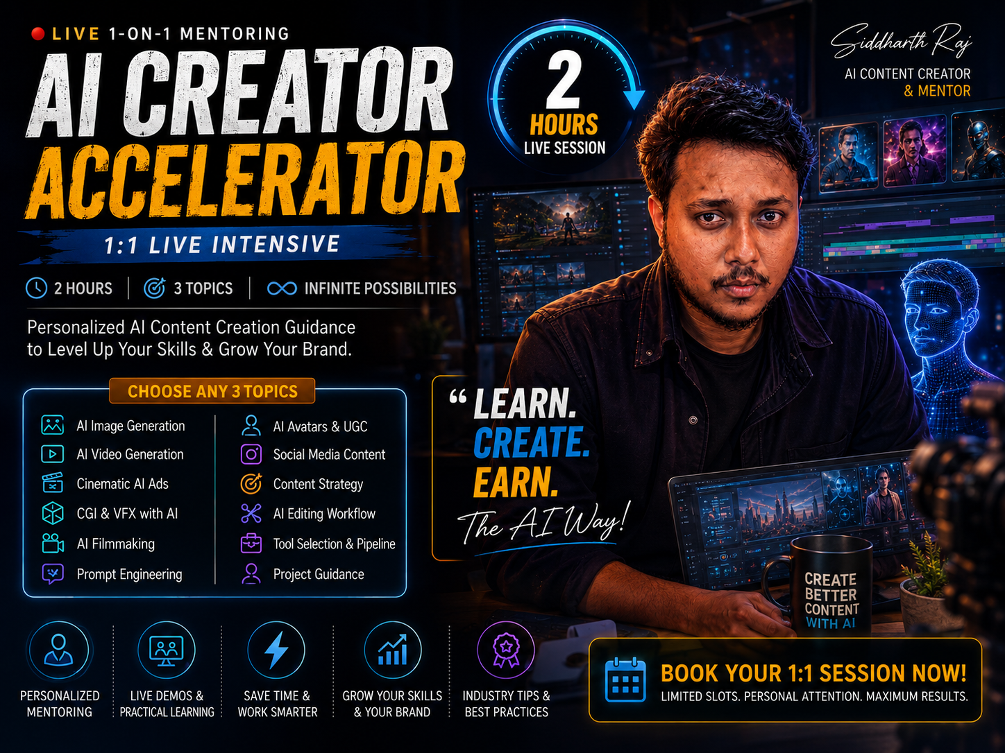 AI Creator Accelerator – 1:1 Live Intensive